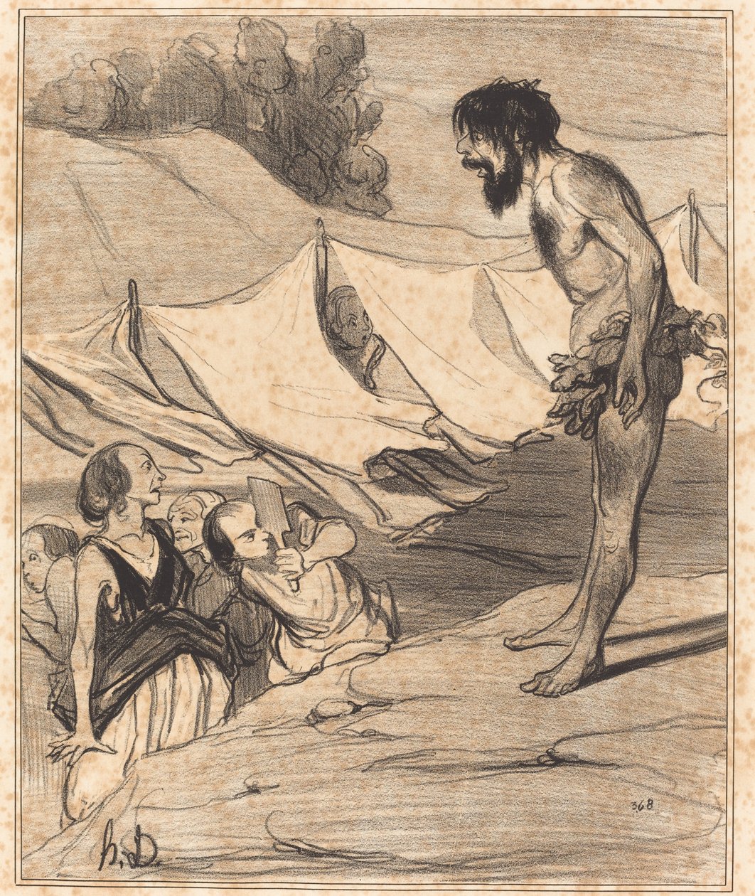 Presentation of Ulysses to Nausicaa by Honoré Daumier