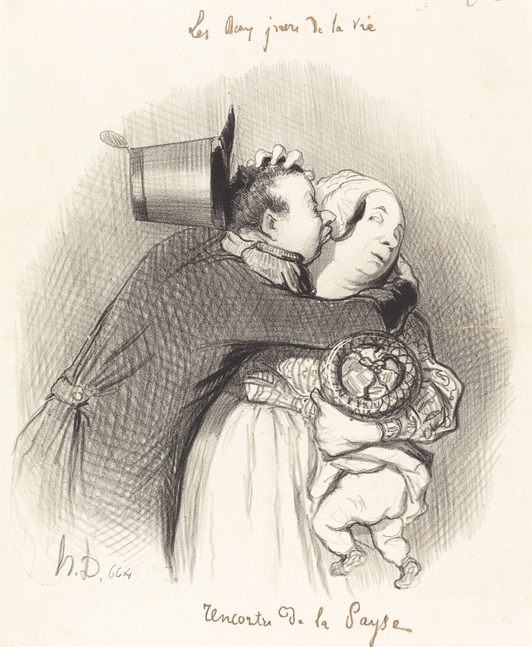 Meeting of the Peasant by Honoré Daumier