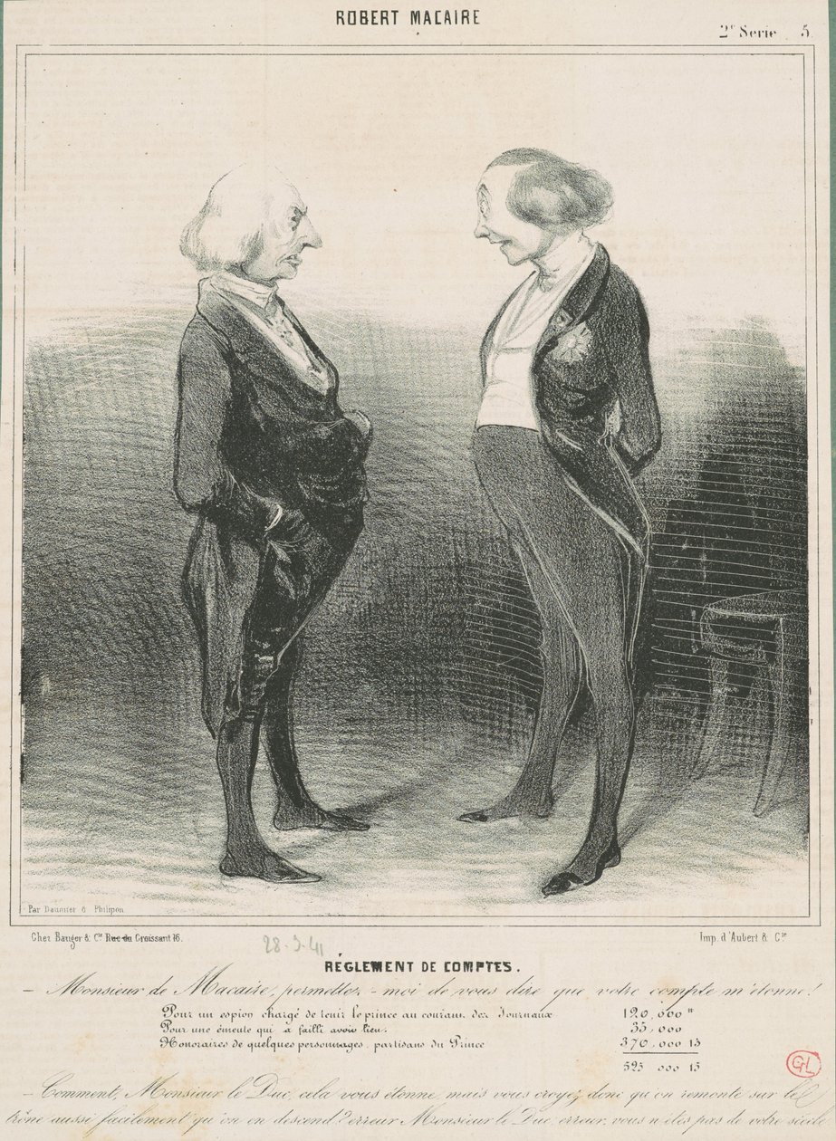 Settling Scores by Honoré Daumier