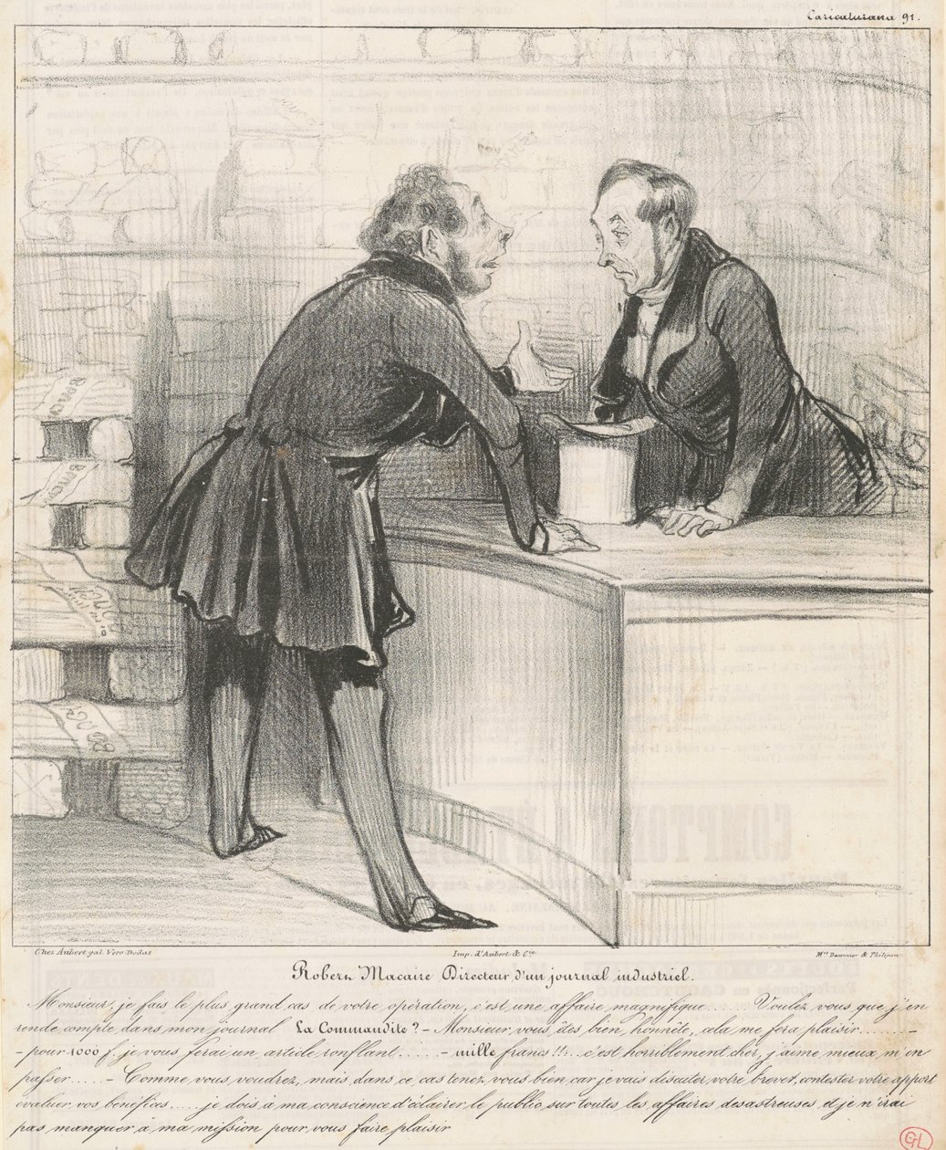 Robert Macaire Director by Honoré Daumier