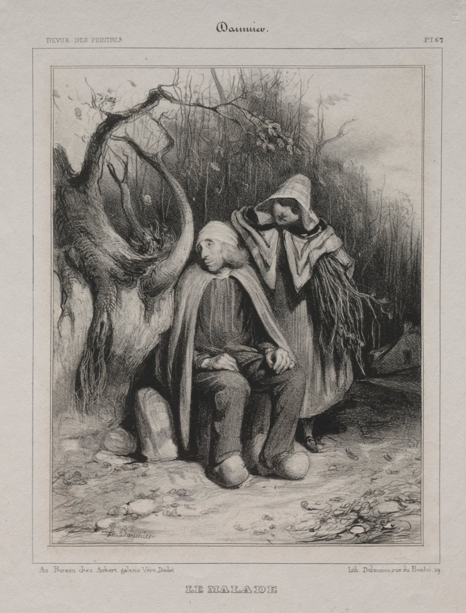 The Invalid by Honoré Daumier