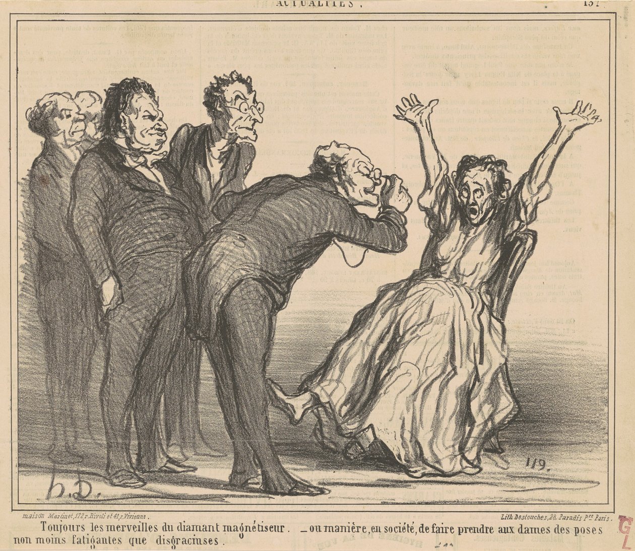 Always the Wonders of the Diamond... by Honoré Daumier