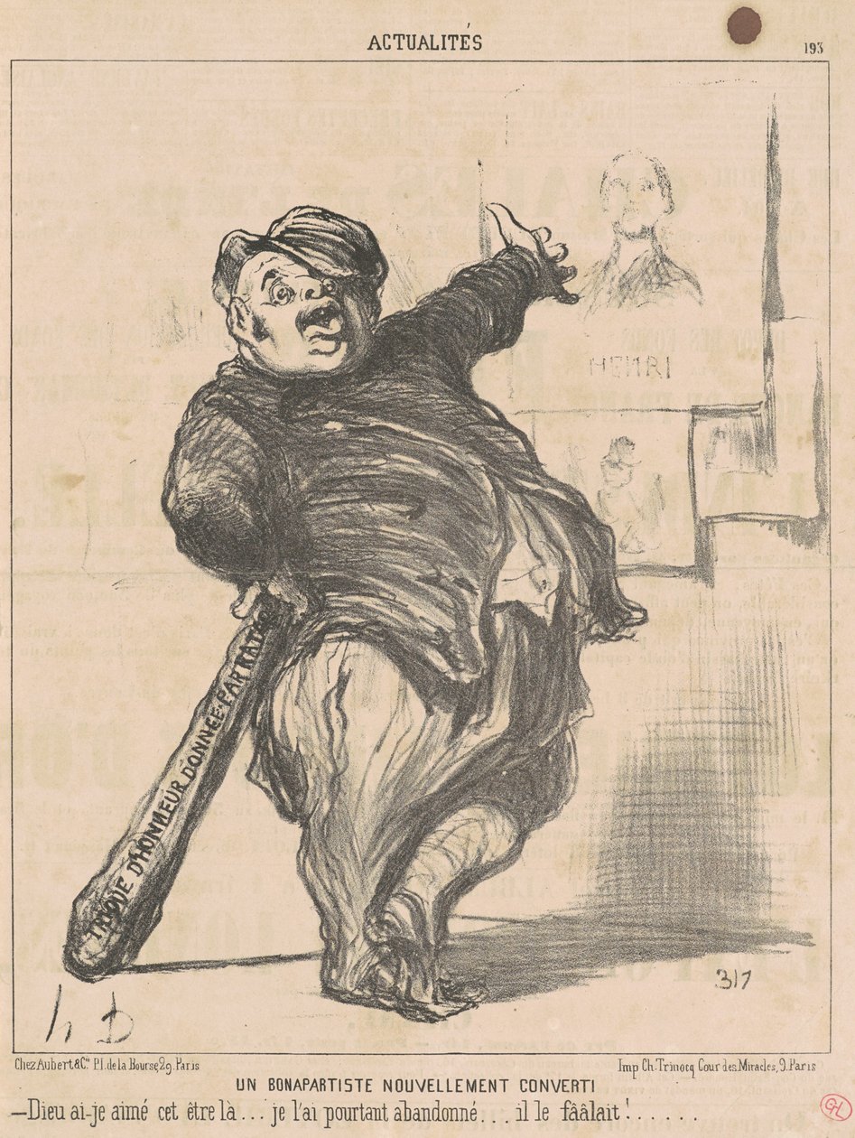 A Newly Converted Bonapartist by Honoré Daumier