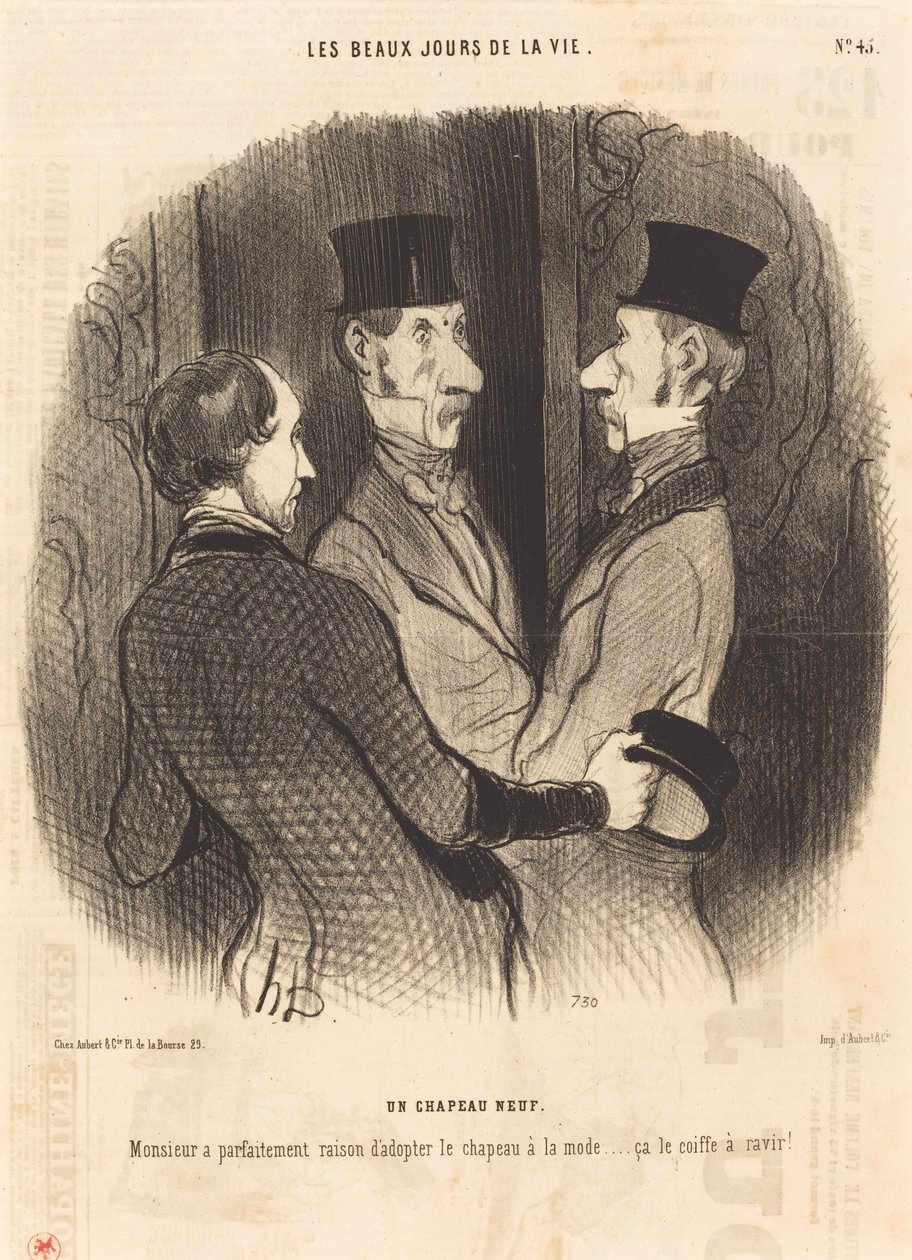 A New Hat by Honoré Daumier