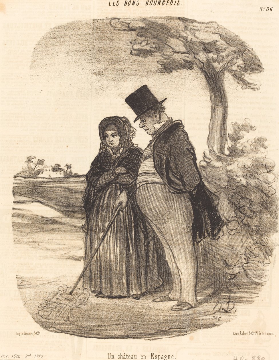 A Castle in Spain by Honoré Daumier
