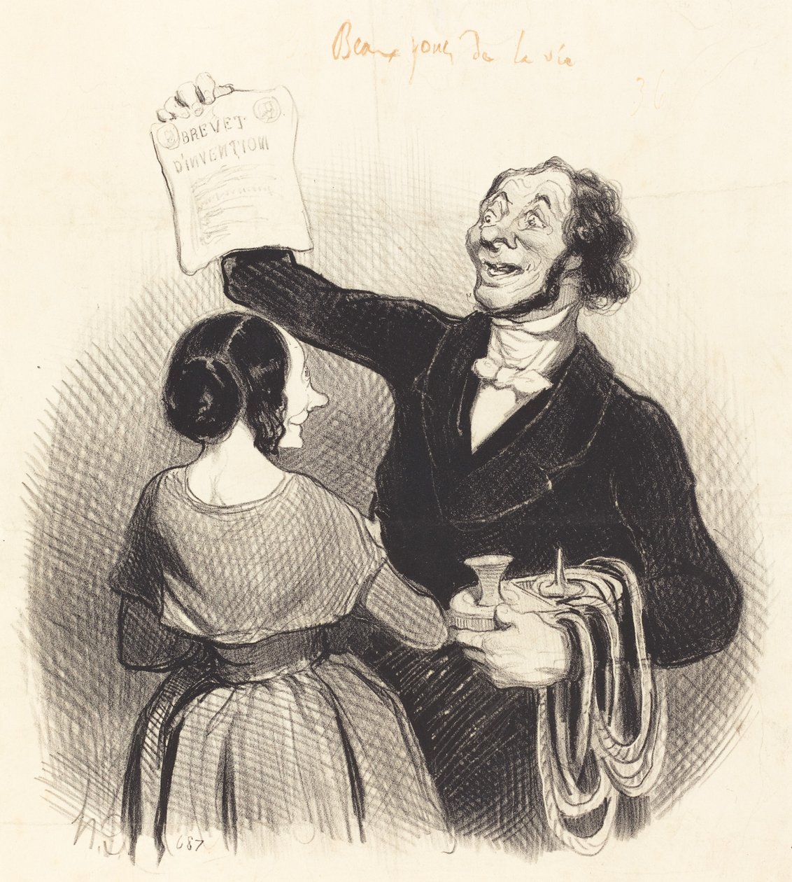 A Great Man Again by Honoré Daumier