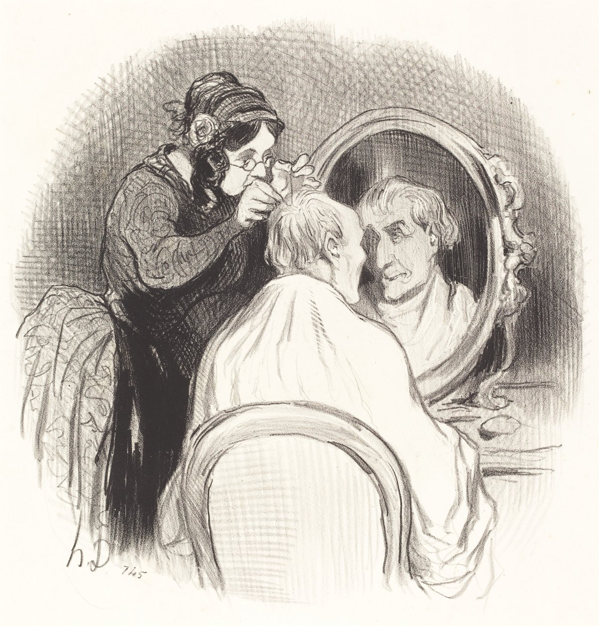 A Gentleman Rejuvenated Too Much by Honoré Daumier