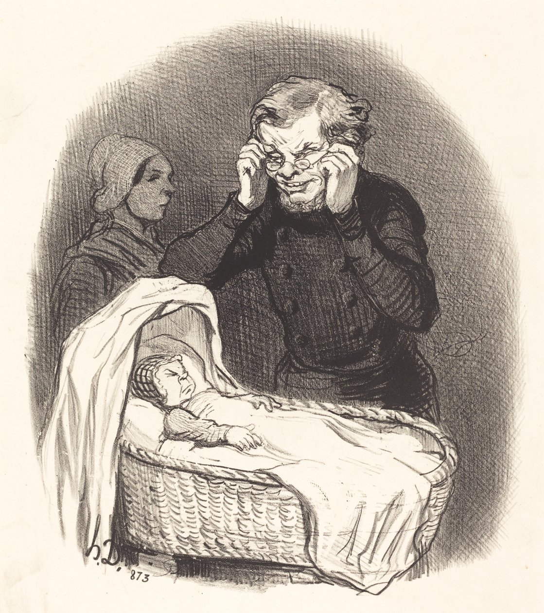 A Happy Father by Honoré Daumier