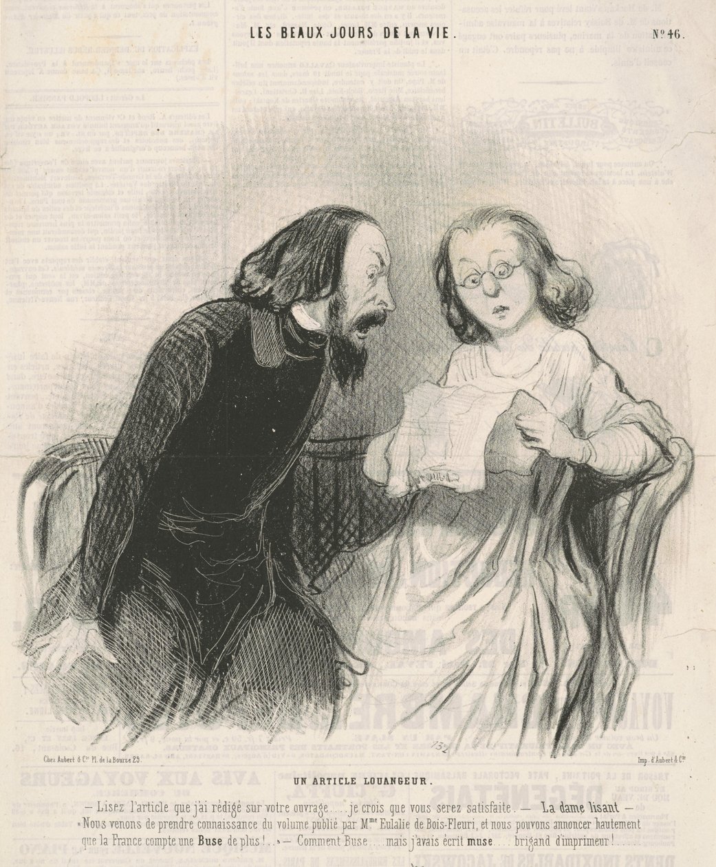 A Flattering Article by Honoré Daumier
