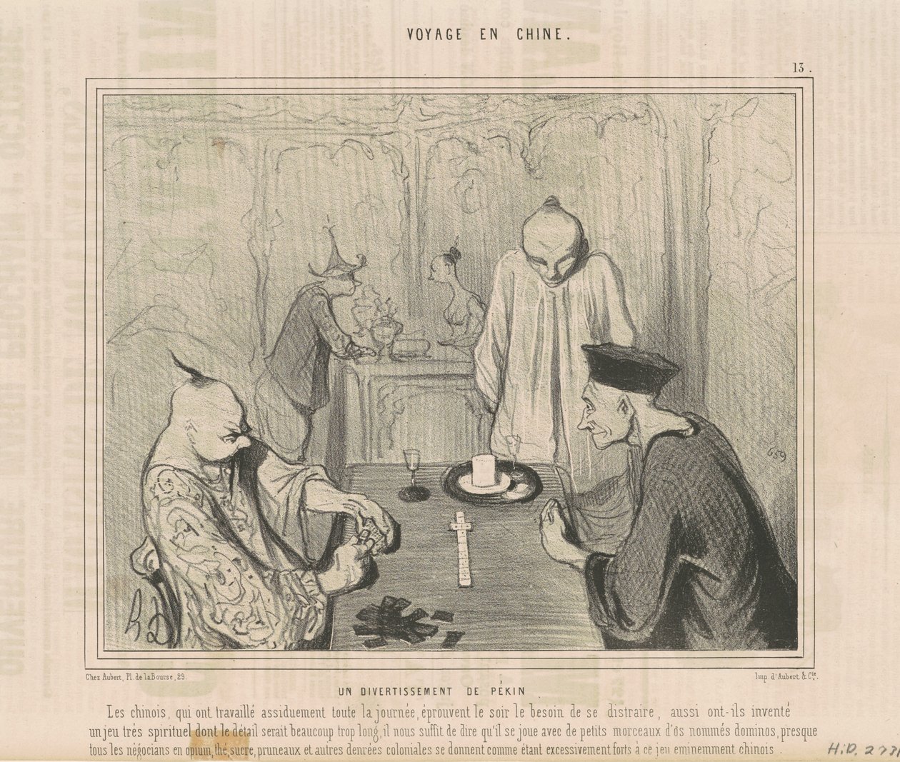 A Peking Entertainment by Honoré Daumier