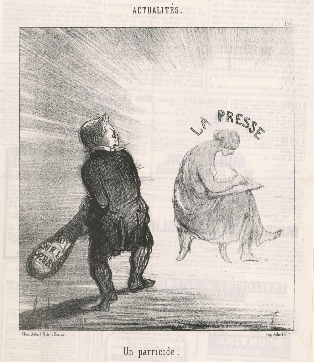 A Parricide by Honoré Daumier