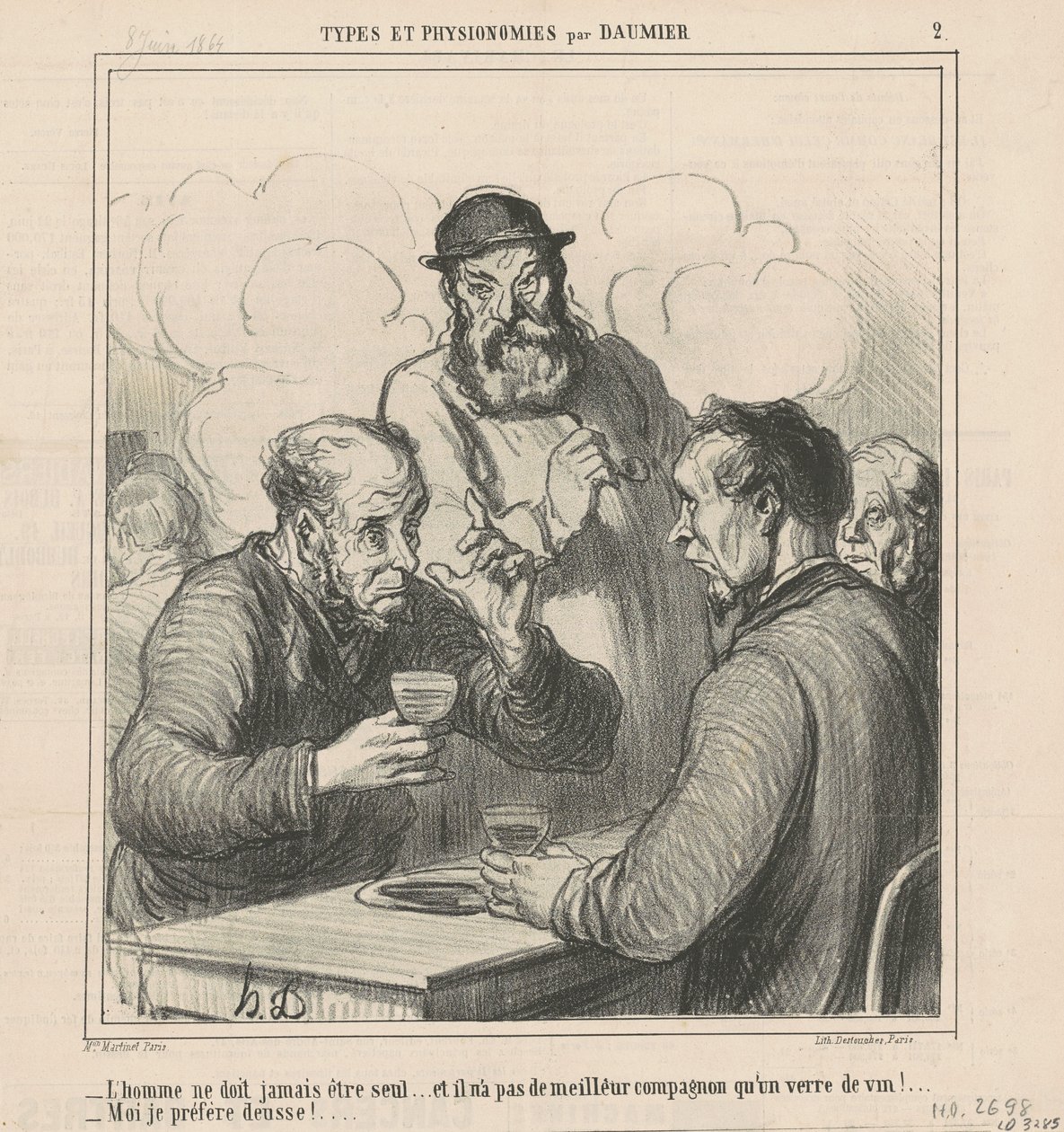 A Philosopher by Honoré Daumier