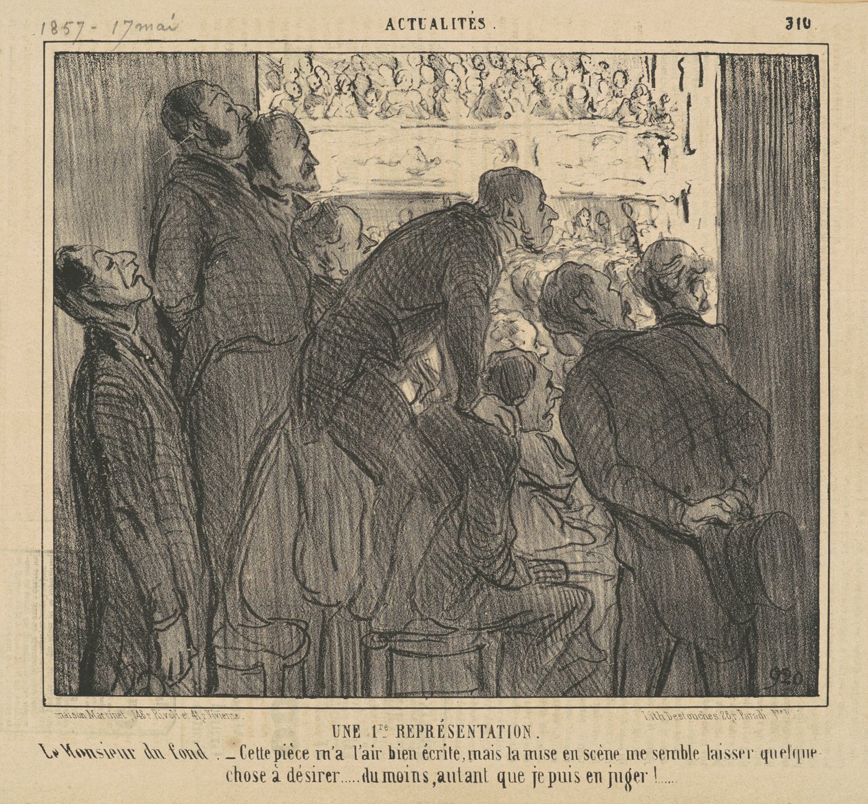 A First Representation of the Stock Exchange by Honoré Daumier