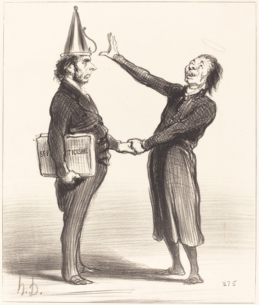 An Alliance by Honoré Daumier