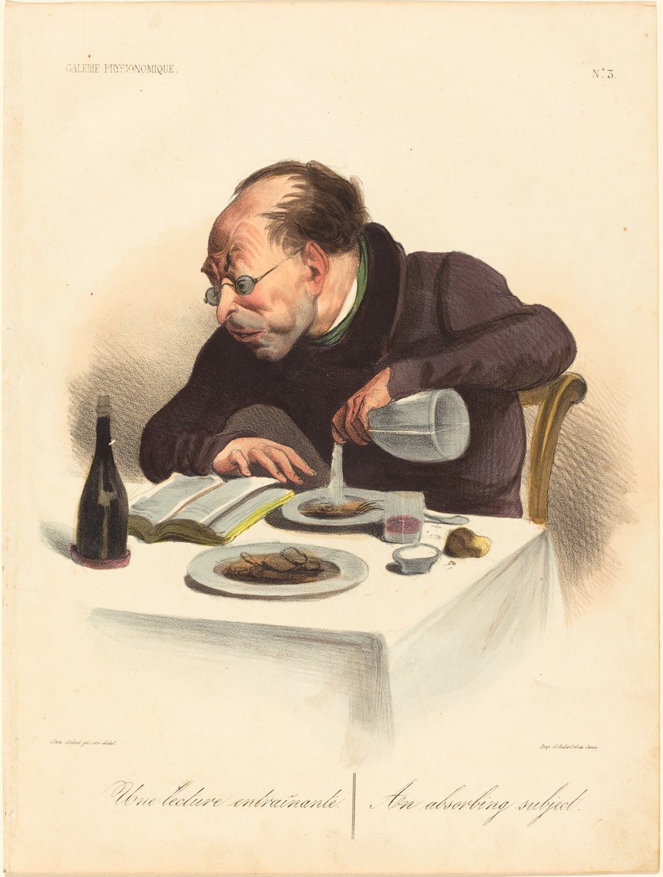 An Engaging Reading by Honoré Daumier