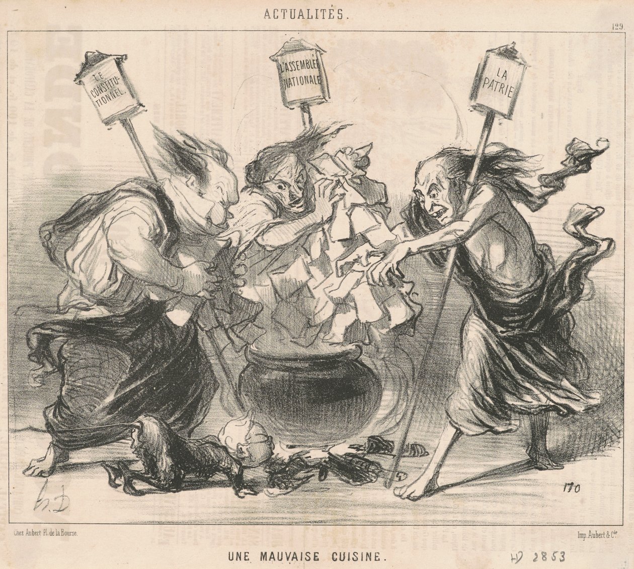 A Bad Kitchen by Honoré Daumier