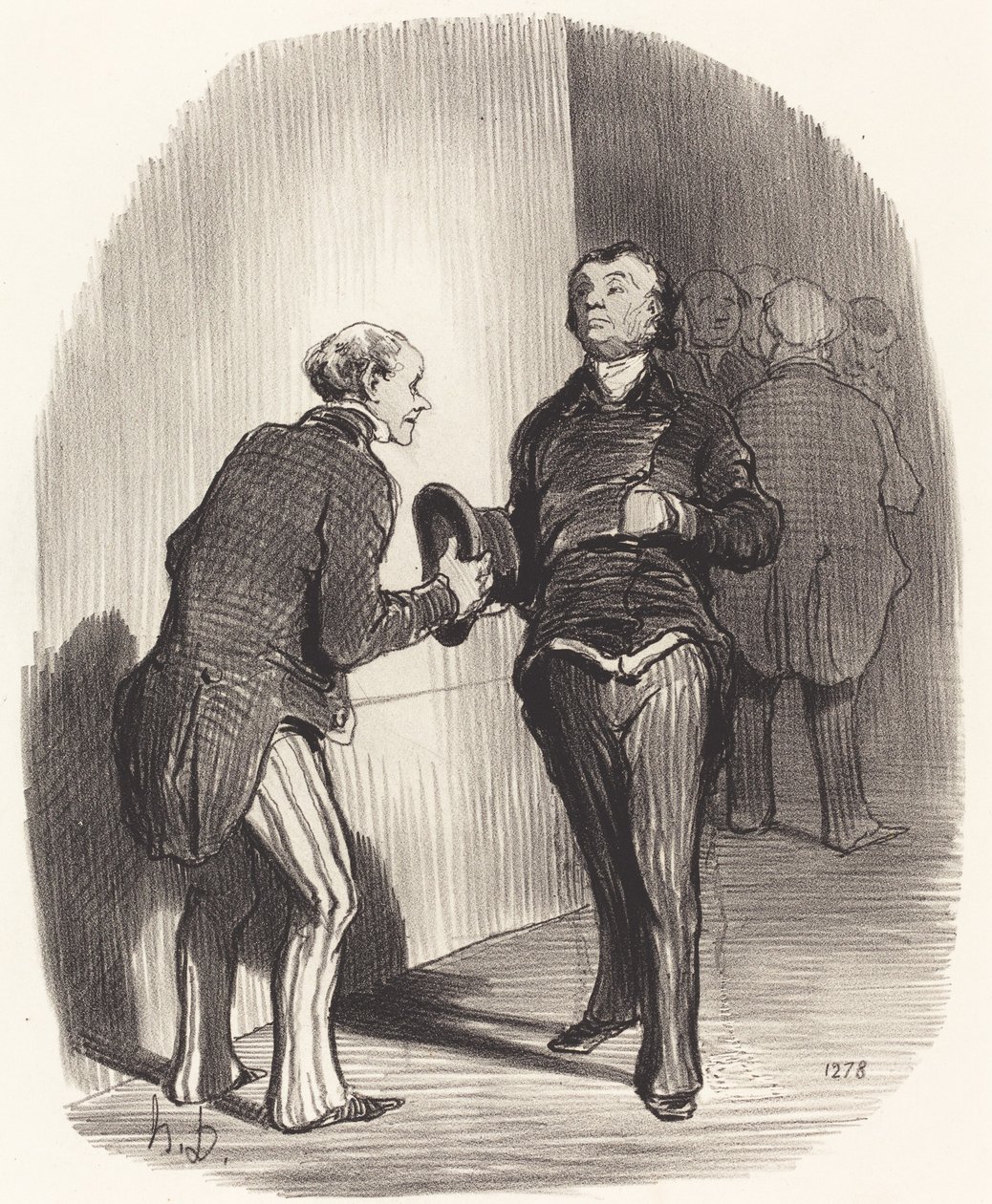 View of a Ministerial Antechamber by Honoré Daumier