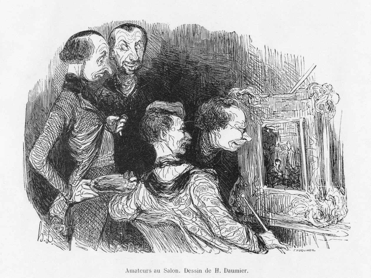 Amateurs at the Salon by Honoré Daumier