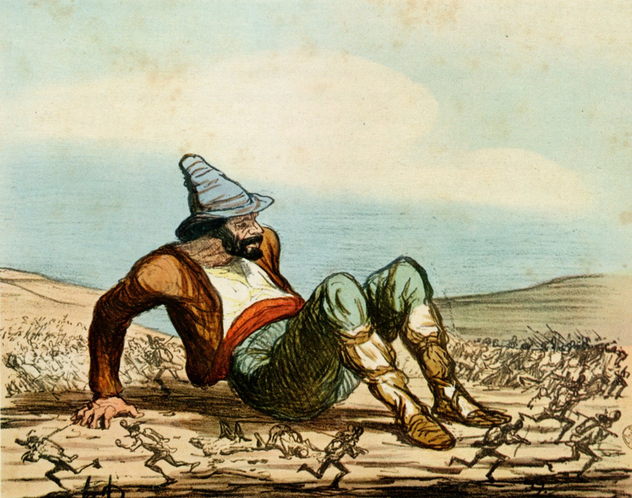 The Awakening of Italy by Honoré Daumier