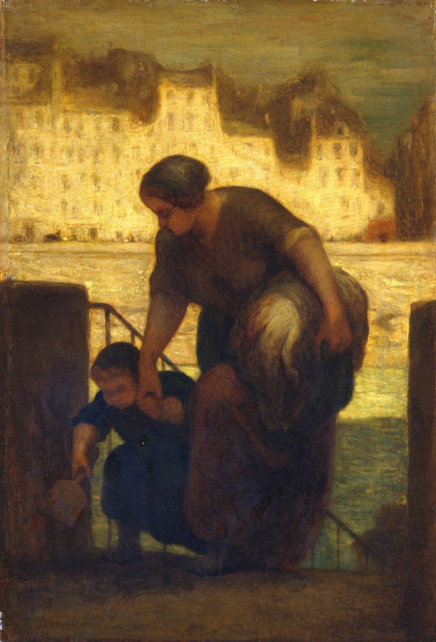 The Laundress (c.1863) by Honoré Daumier
