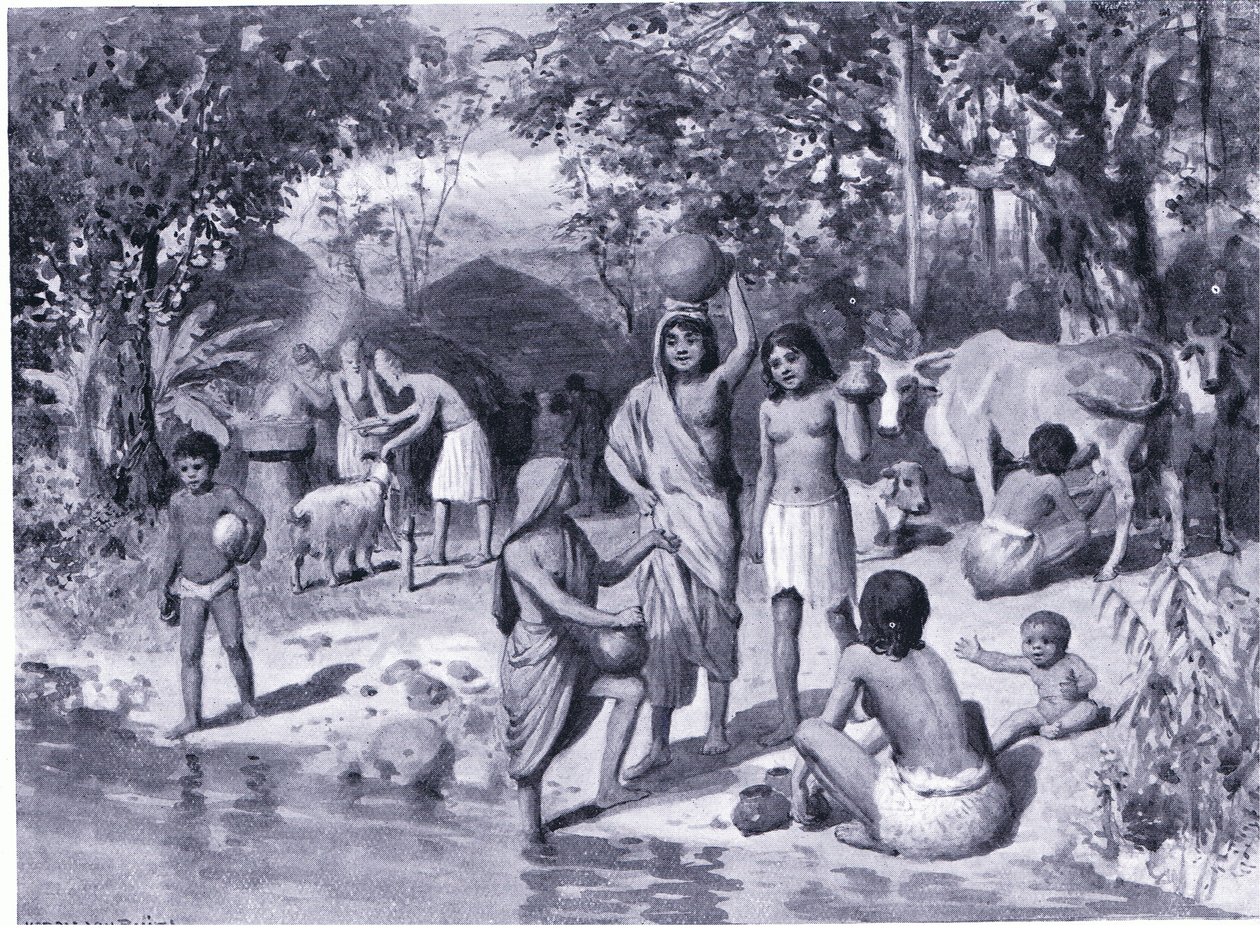 Aryans Settled in India - Open Air Sacrifice by Horace van Ruith