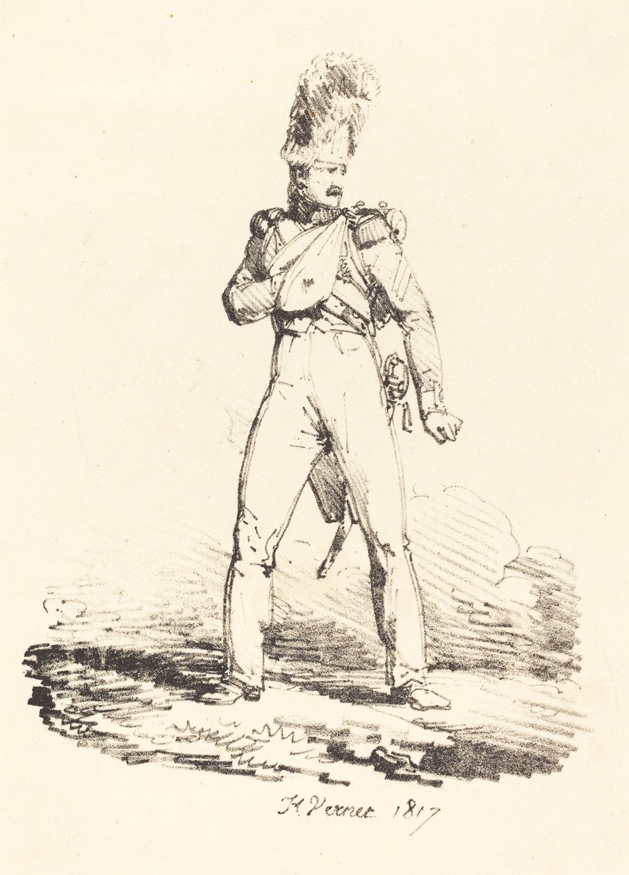 Grenadier by Emile Jean Horace Vernet