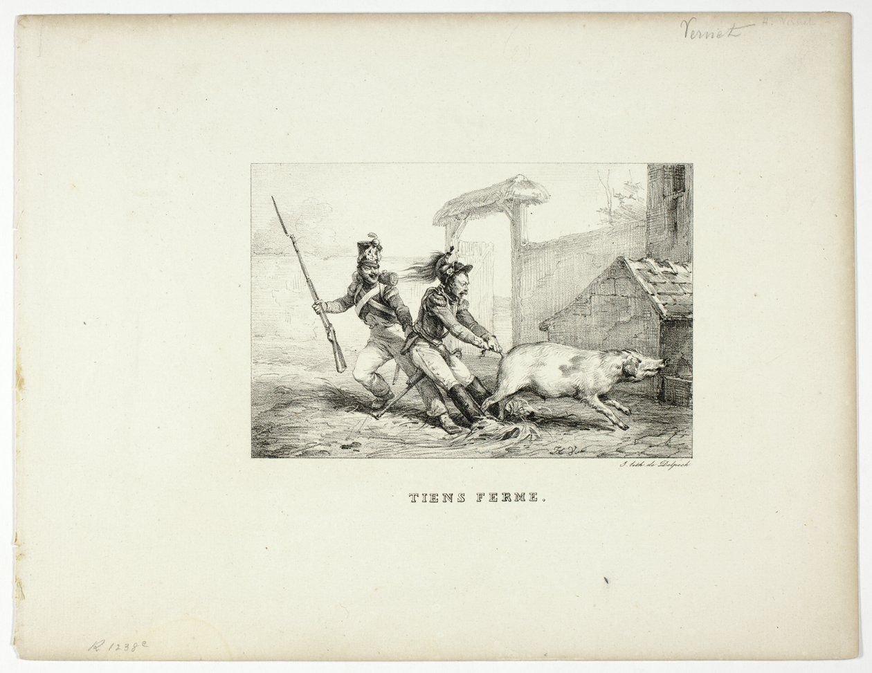 Hold Fast by Emile Jean Horace Vernet