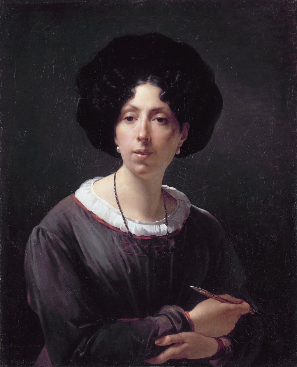 Self-Portrait by Hortense Haudebourt Lescot