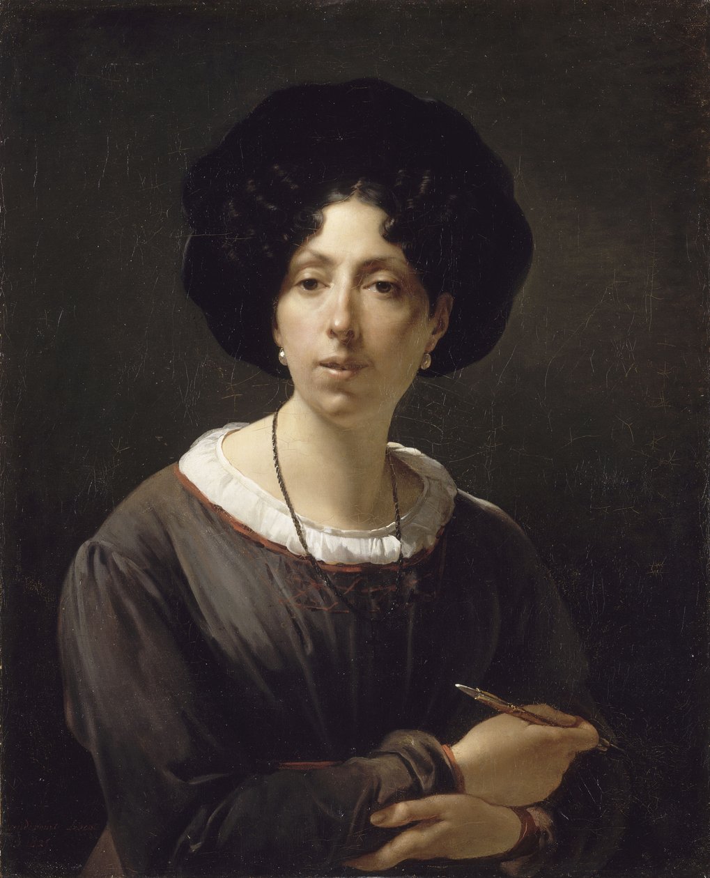 Self-Portrait by Hortense Haudebourt Lescot