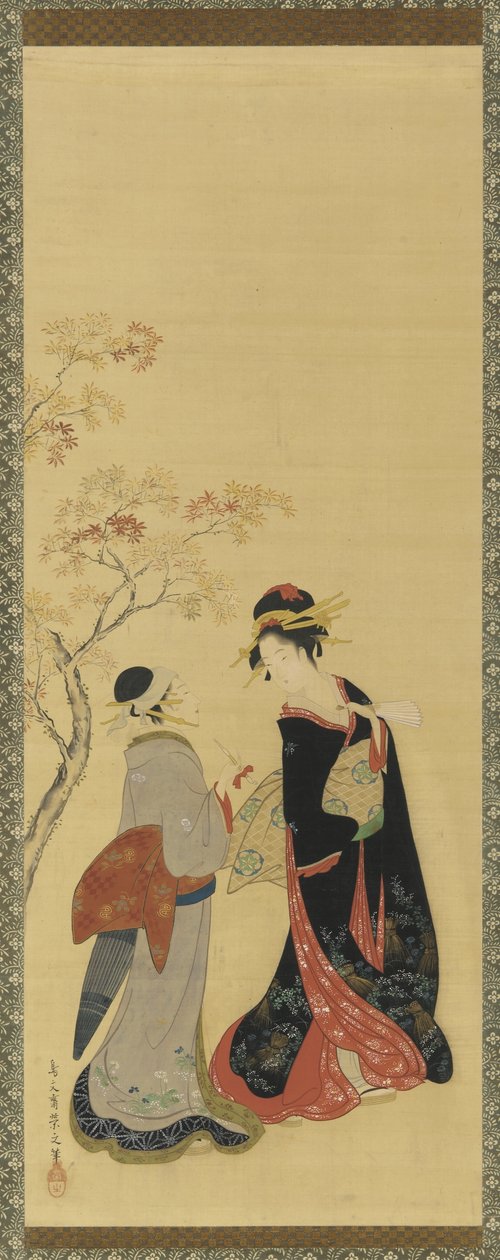 Beauties of the Seasons - Autumn, Edo Period, Late 18th-Early 19th Century by Hosoda Eishi