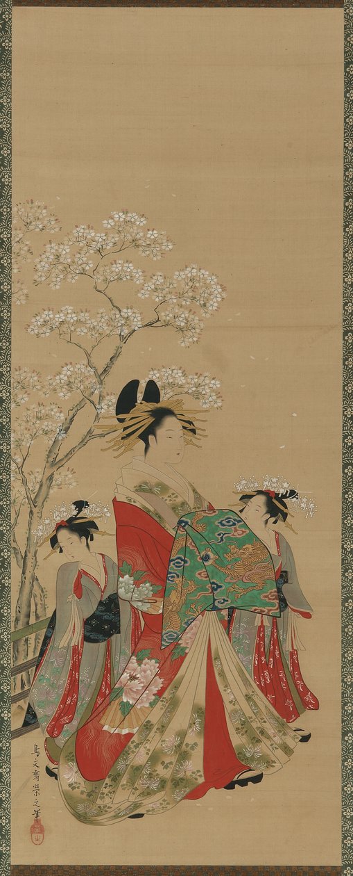 Beauties of the Seasons - Spring by Hosoda Eishi