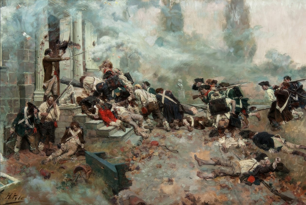 The Attack upon the Chew House by Howard Pyle