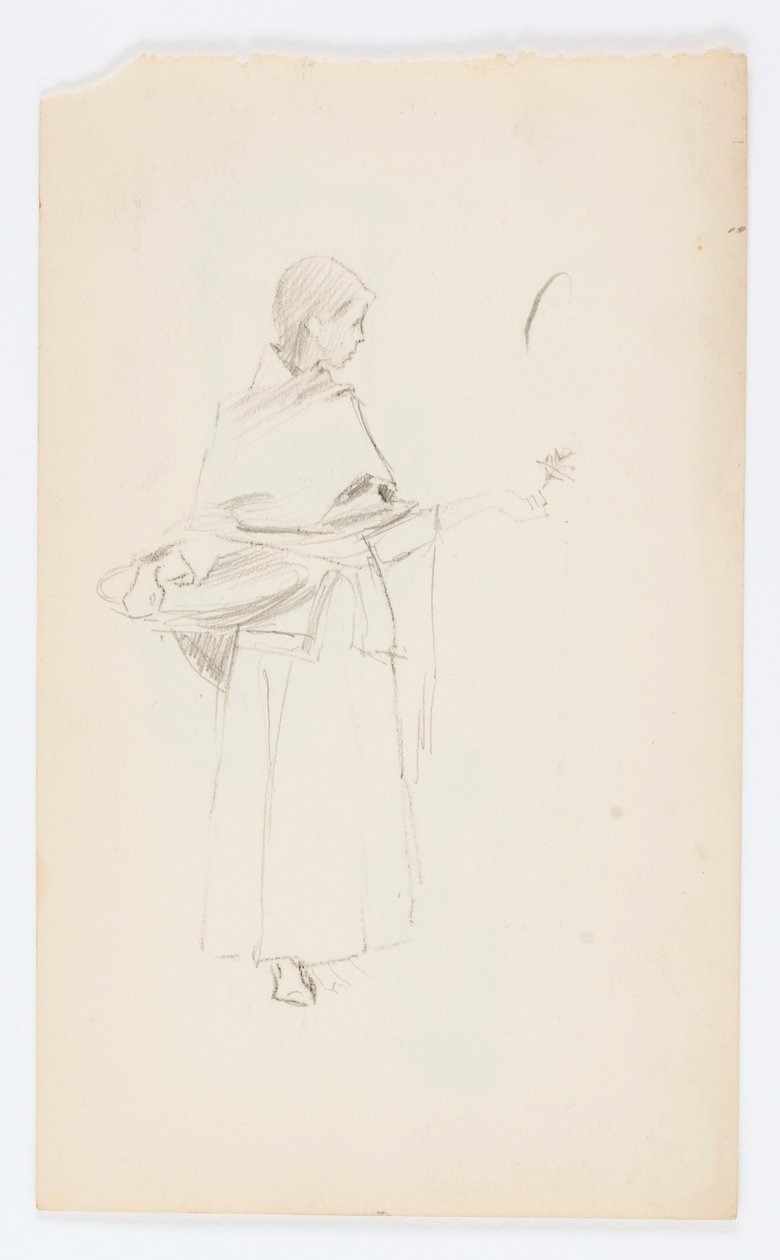 Untitled (Flower Girl) by Howard Russell Butler