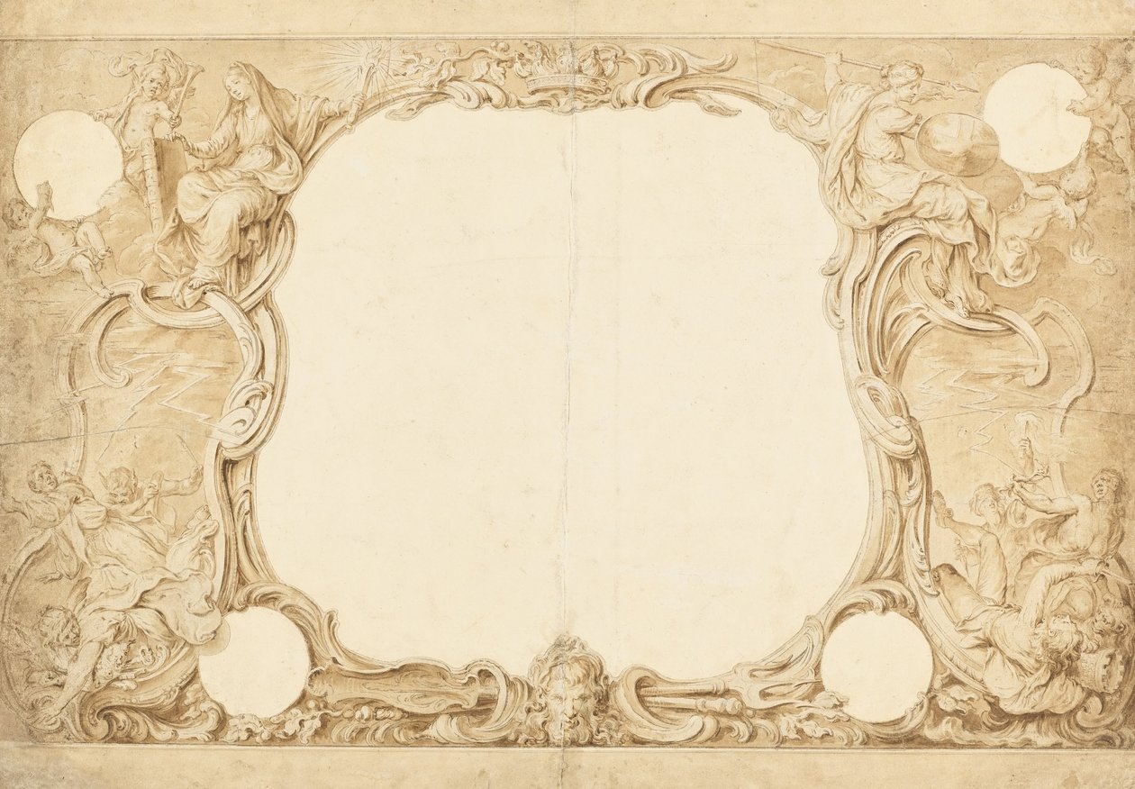 Design for an Ornamental Border, Used for the Surround to the General Chart in John Pine