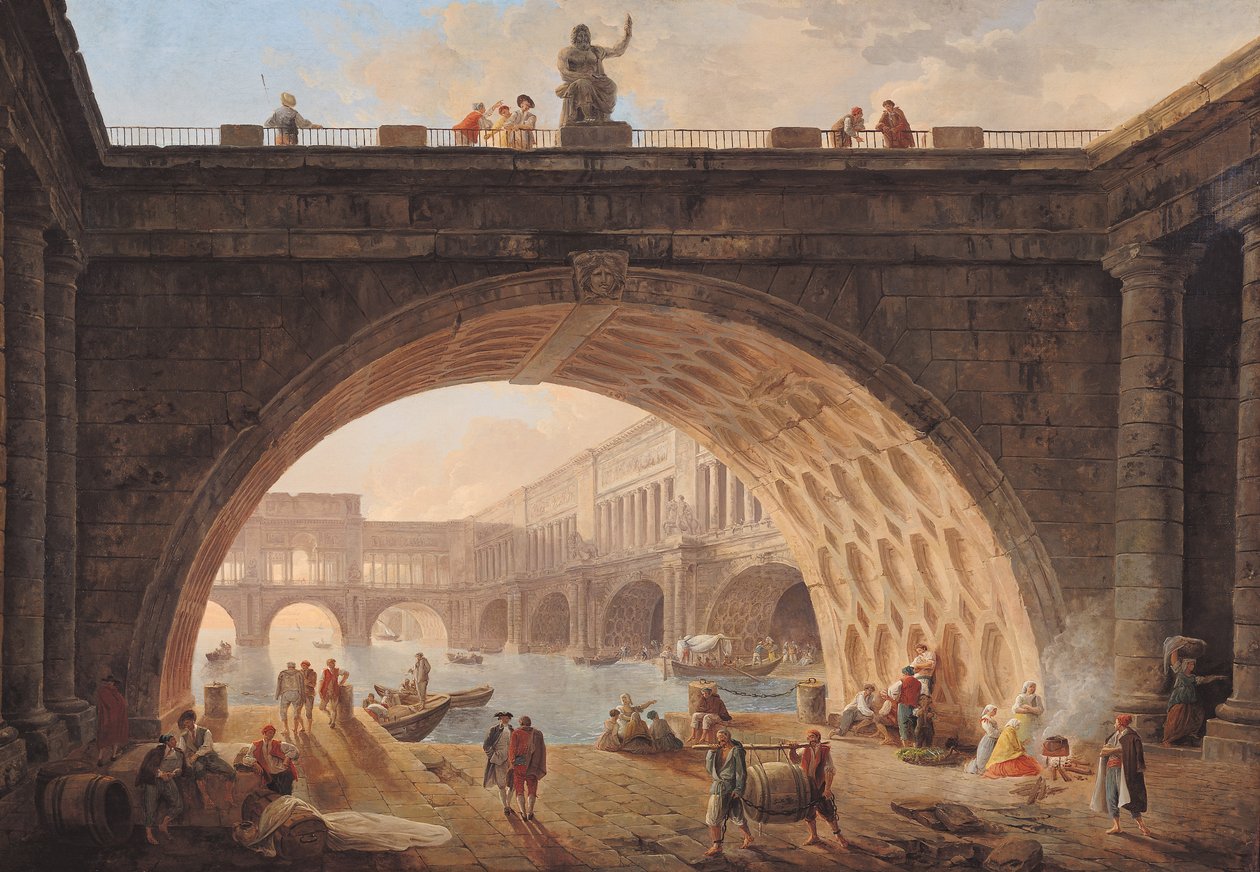 A Port by Hubert Robert