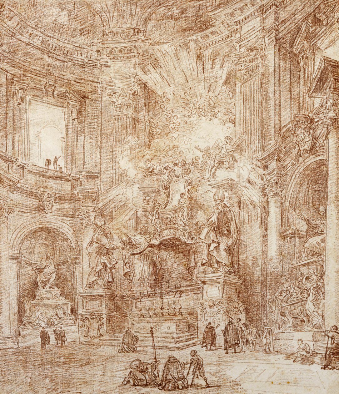 Interior of a Church by Hubert Robert