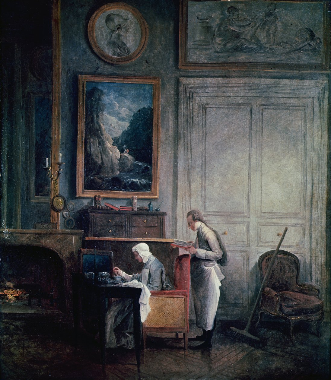 Lunch of Madame Geoffrin by Hubert Robert