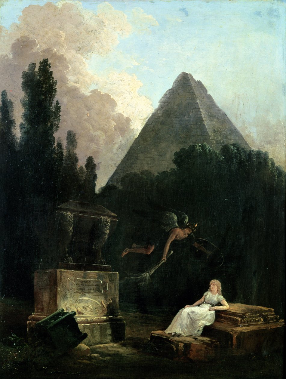 Spirit of the Tomb by Hubert Robert