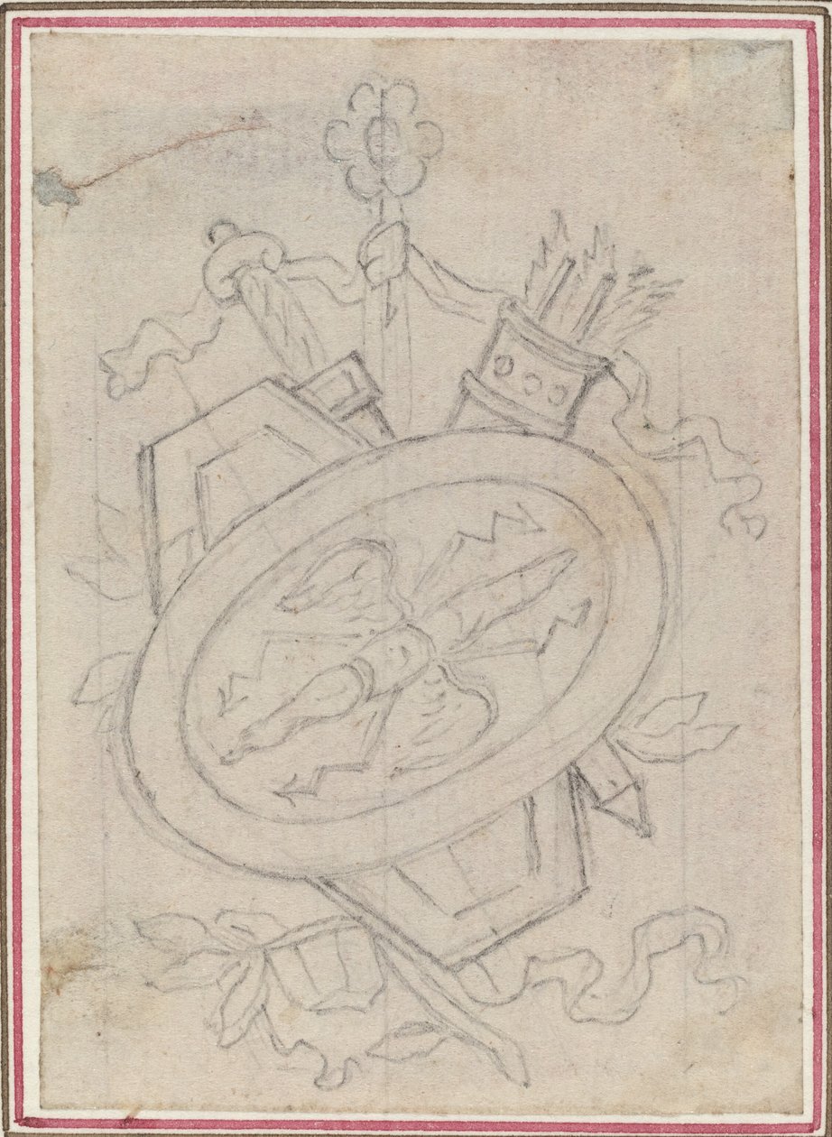An Ornamental Trophy by Hubert Francois Gravelot