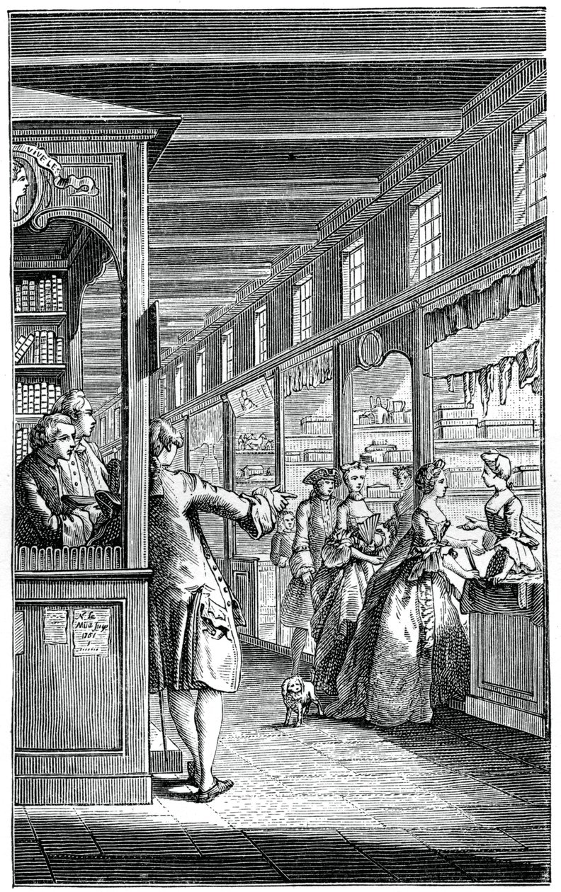 The Palace Galleries by Hubert Francois Gravelot
