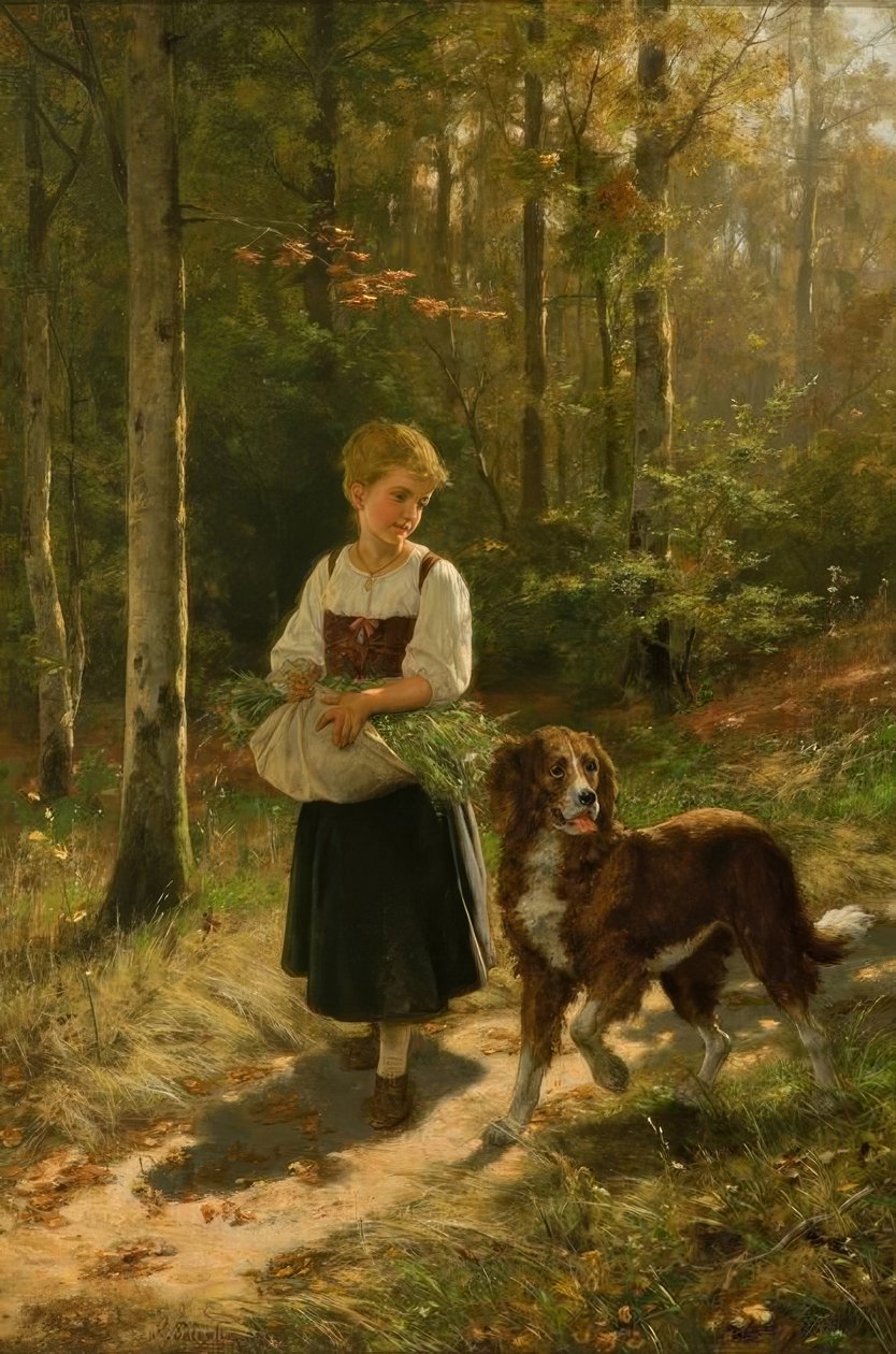 The Herb Gatherer by Hubert Salentin