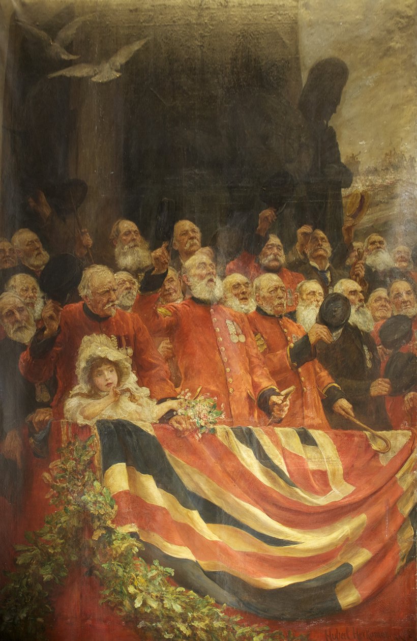 The Old Guards Cheer by Hubert von Herkomer