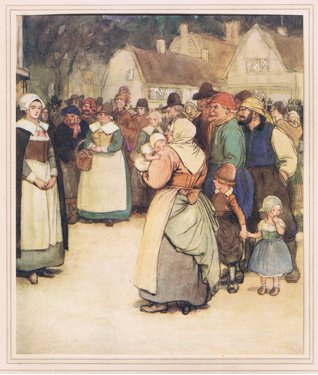Hester at the foot of the scaffold by Hugh Thomson
