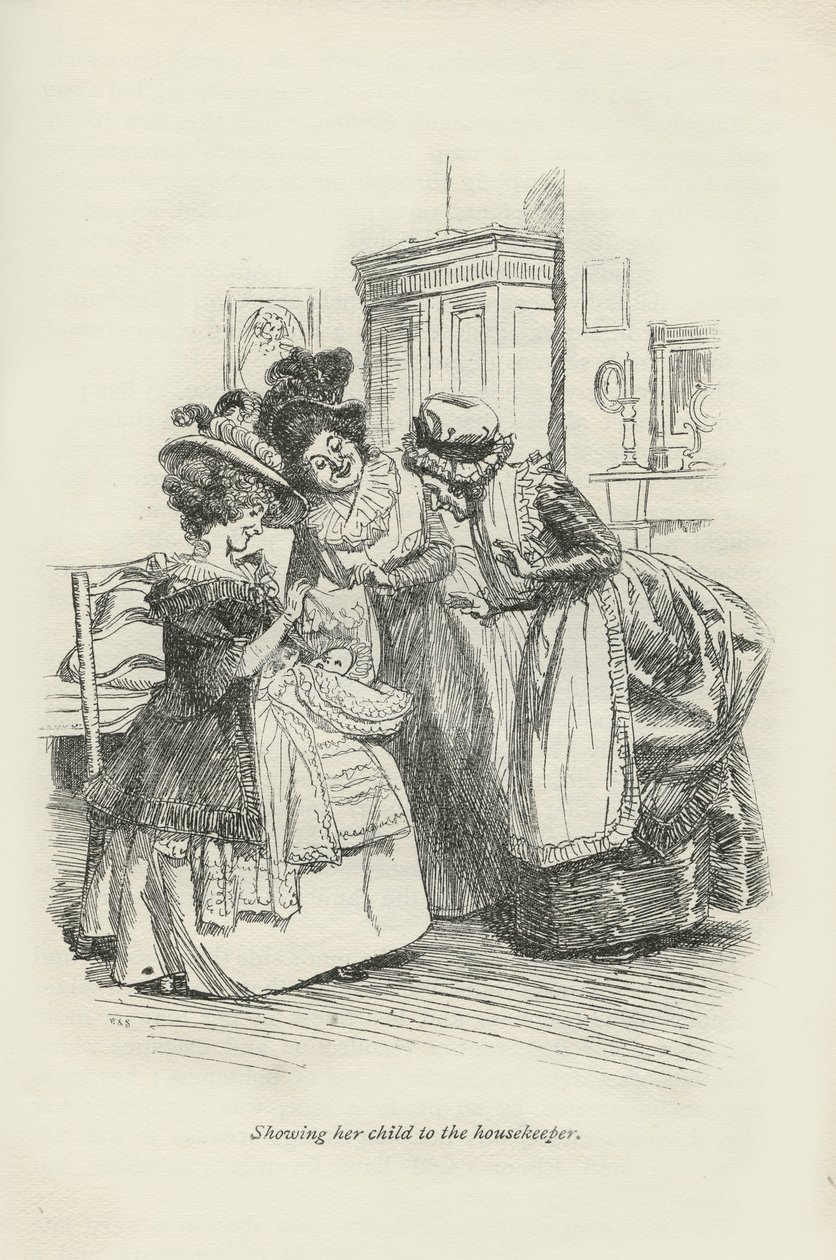 Showing Her Child to the Housekeeper by Hugh Thomson