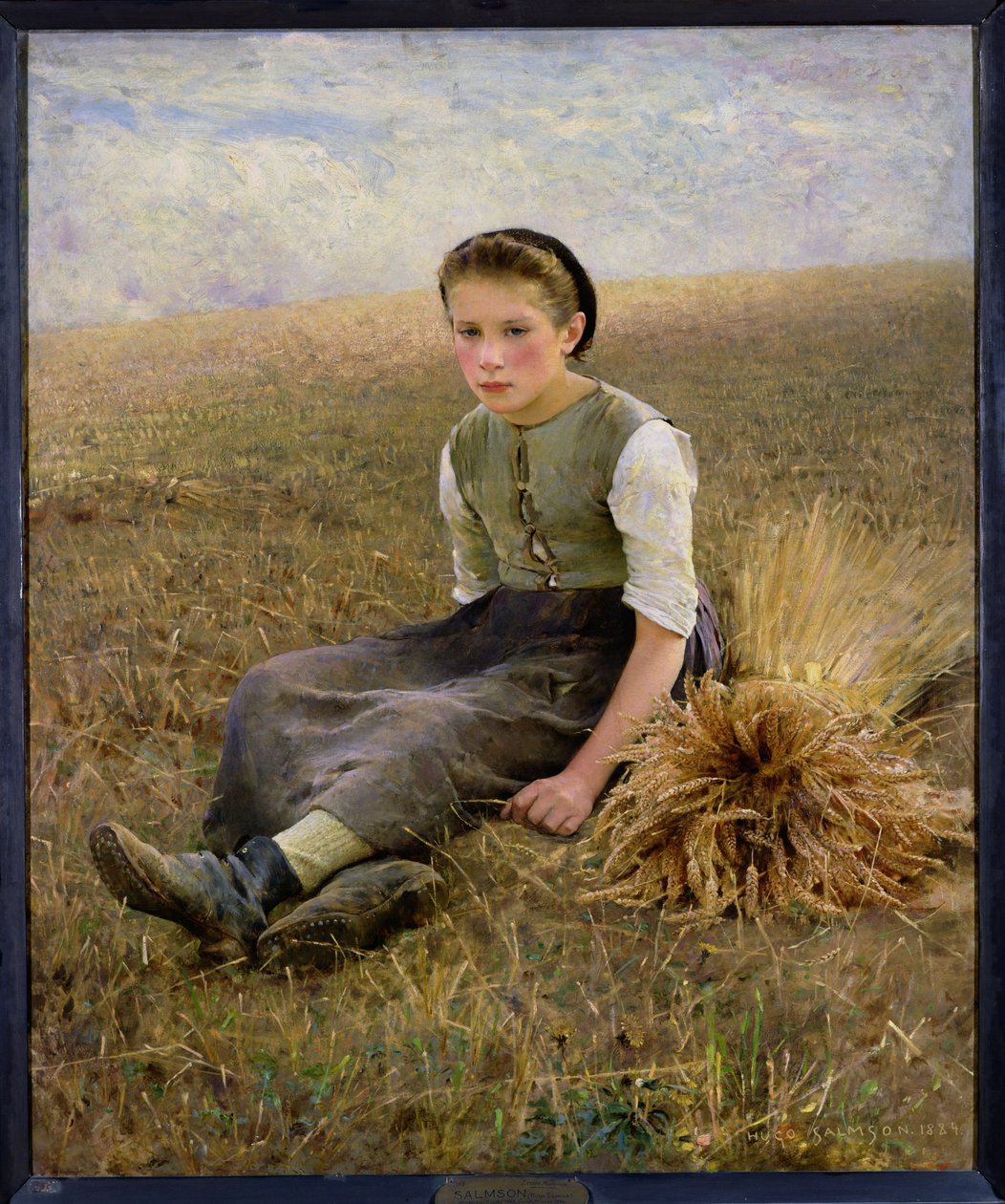The Little Gleaner by Hugo Salmson
