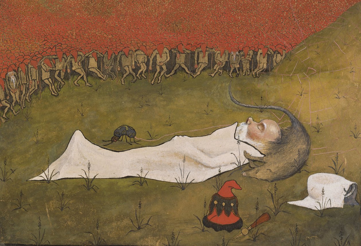 King Hobgoblin Sleeping by Hugo Simberg