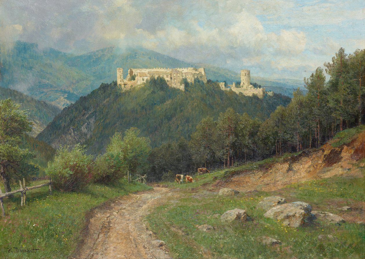 The Ruins of Starhemberg in the Piesting Valley by Hugo Darnaut