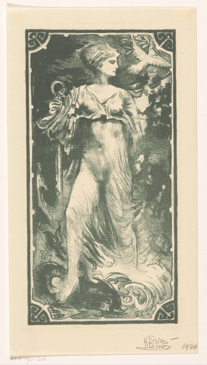 Personification of hope by Huib Luns (signed by artist)