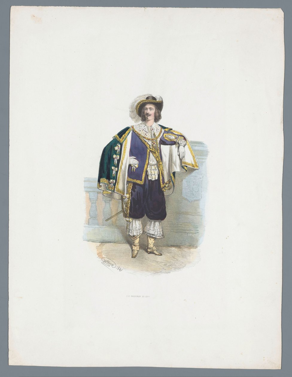 Man in Historical Costume by Huib van Hove Bz