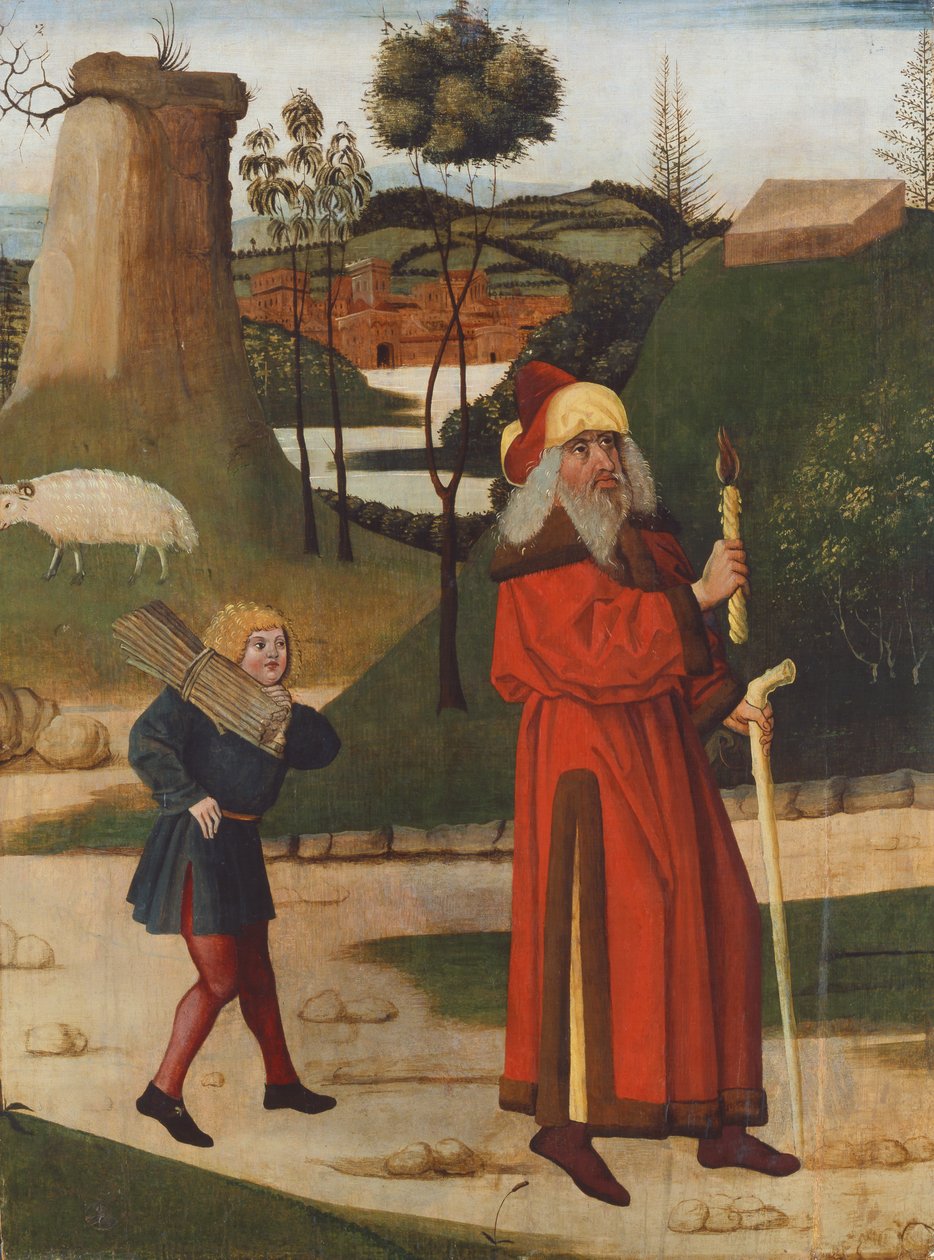 The Sacrifice of Isaac, 1490-1500 by Hungarian School